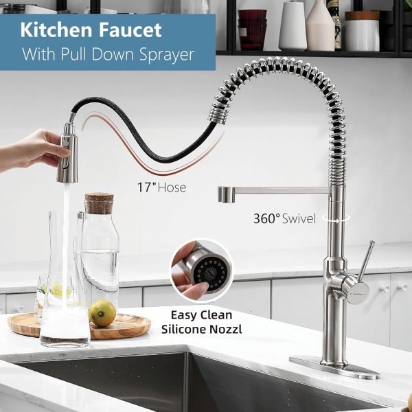 Brushed Nickel Kitchen Faucets-GKF005