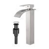 Tall Brushed Nickel Bathroom Faucet-GBF-003